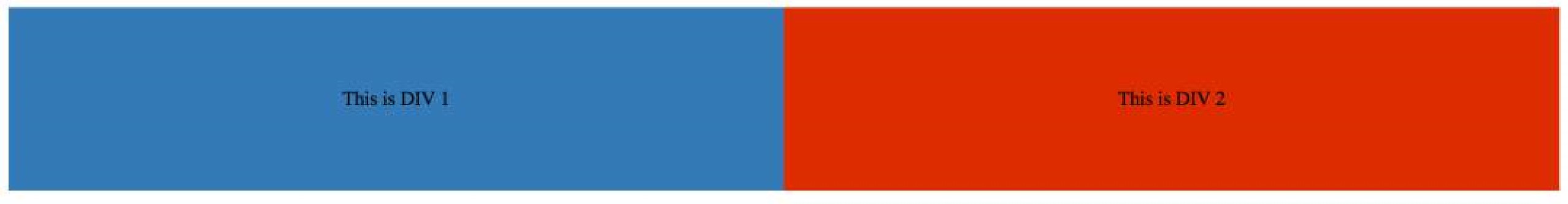 This is DIV 1 (left blue) and DIV 2 (right red).