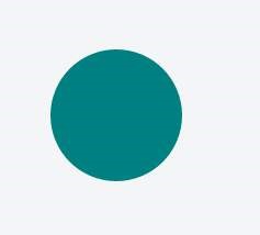 Teal-colored circle.